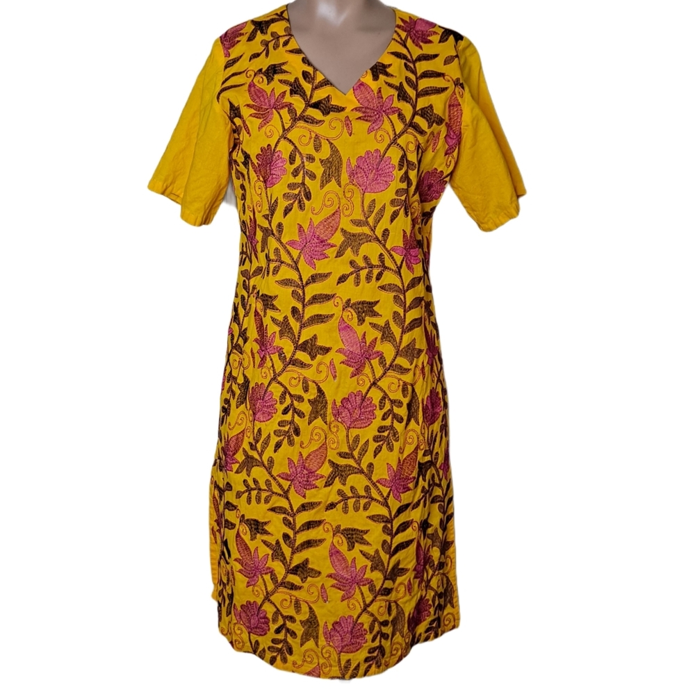 African Attractive Cotton Kurti tunic dress floral